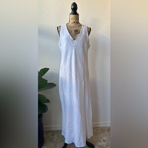 NWT DKNY PURE White Beaded Sun Dress